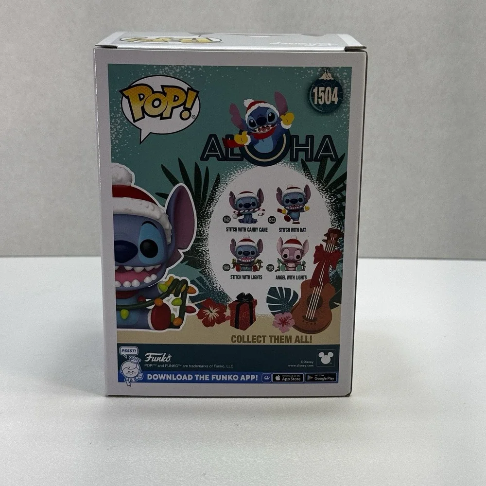 Funko Pop Stitch with Lights #1504 Disney Lilo & Stitch Holiday Vinyl Figure Toy